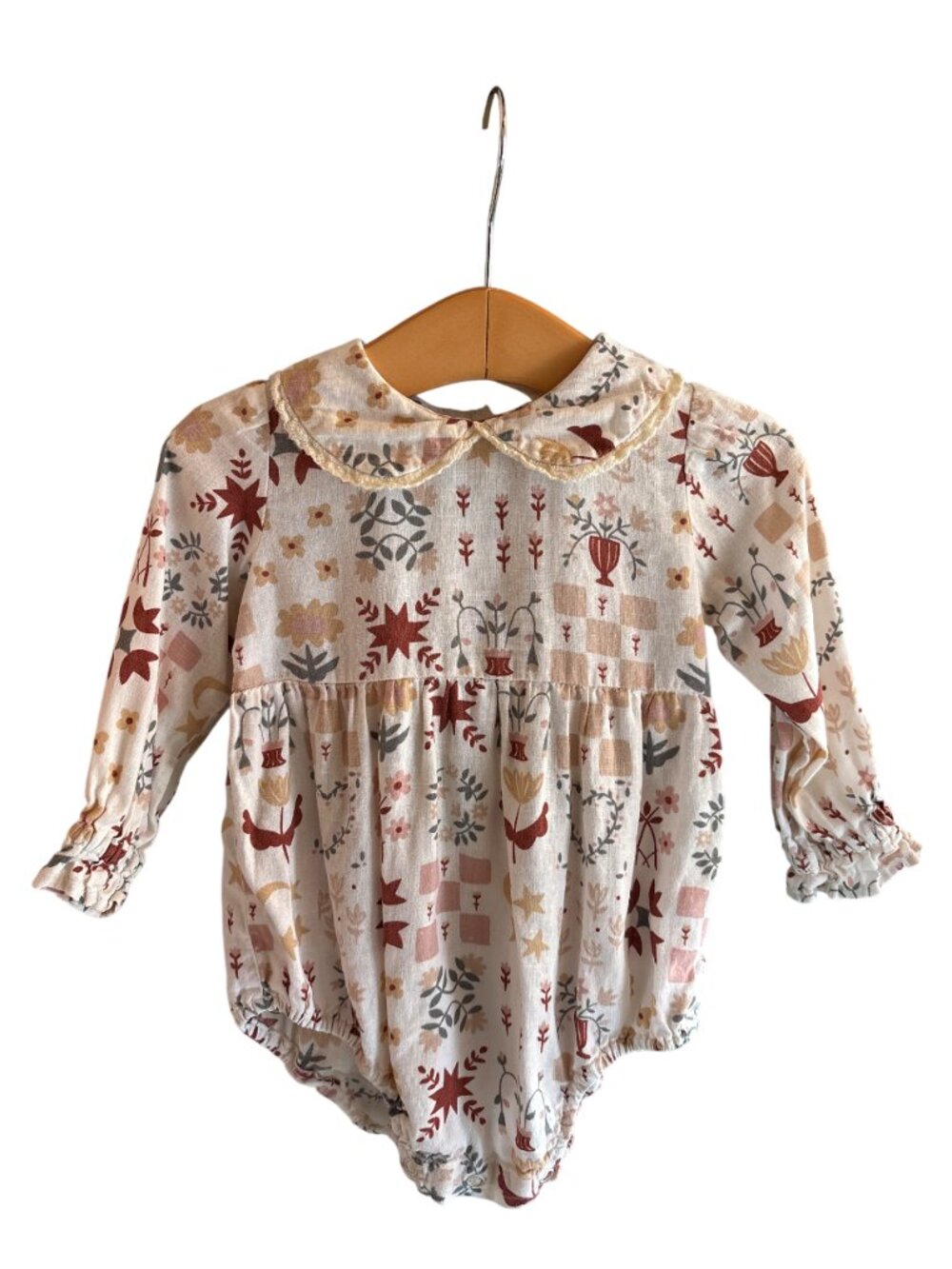 Rylee + Cru Long Sleeve Collared Bubble Size 12-18M